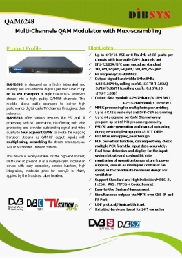 ultifunctional 4 In 1 Qam Modulator With Up To 