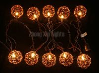 Decorative Lighting String with Beaded Copper Wire Ball By Huizhou Zhongxin Lighting Co., Ltd, China