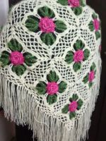Fluffy Pink Shrug Schematics - Crochetville