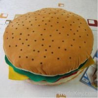 plush hamburger pillow