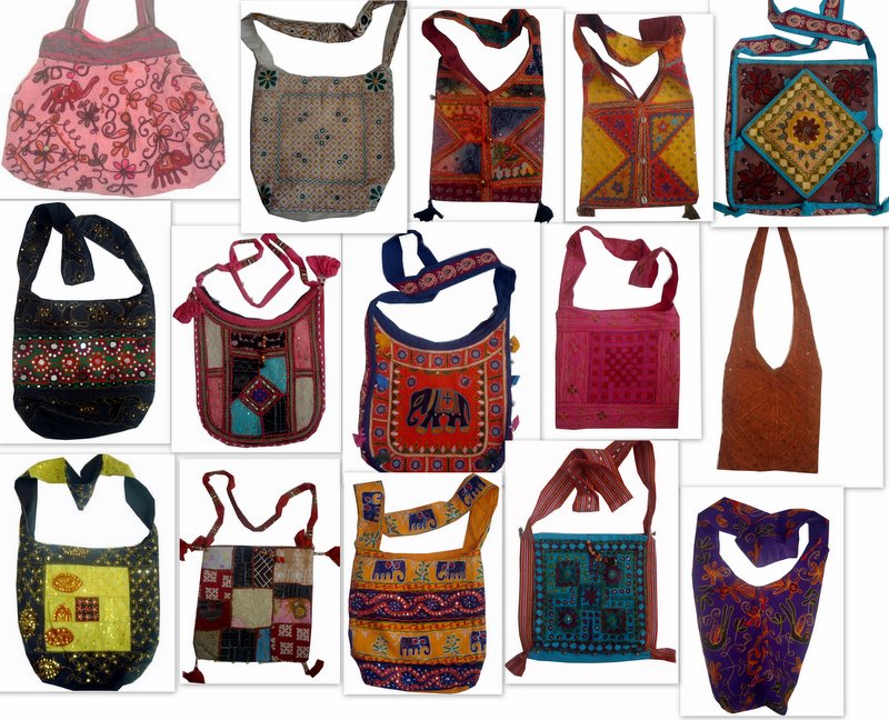 Handmade Bohemian India Indian Handbags Bags Purse Slings By Eleganza, USA