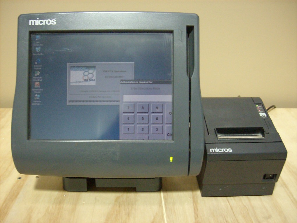MICROS WS4 3700 POINT OF SALE REGISTER & EPSON PRINTER By Principle
