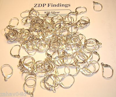 Silver Supplies  Jewelry Making on 925 Sterling Silver Jewelry Making Leverback  1000 Pcs  Products