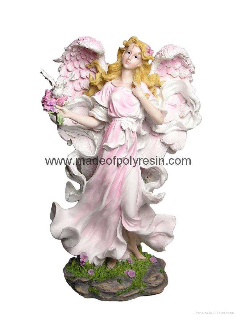 Polyresin figurine wholesale, angel statue, fairy sculpture, figurines