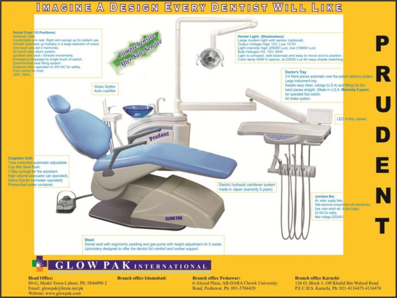 Buy Pakistani Dental Chair Unit online from Glow Pak International at