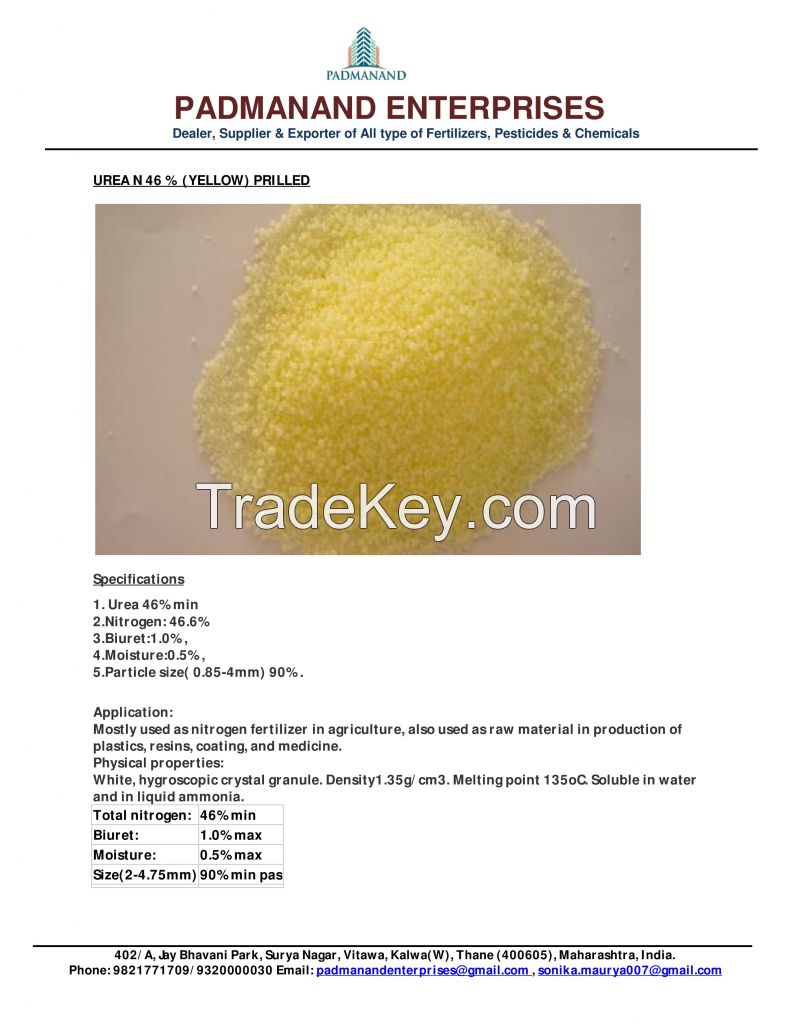 Urea DAP MAP NPK Compound Fertilizer And NPK Water Soluble By