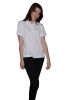 Ladies Organic Cotton Polo Tee Shirts-White-ORG-WH Ladies Organic Cotton ...
