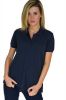 Form Fitting Junior Sized Black Pima Cotton T-Shirt-Blue,White-AL-0063B Form Fitting Junior Si...