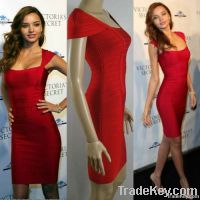 red bodycon