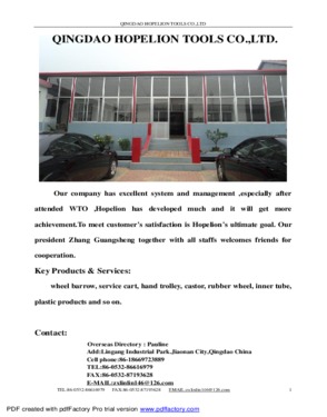 QingDao HongBaolin TOOLS CO., LTD