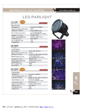 Professional 54 X 3W high power LED stage PAR light