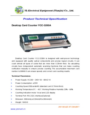 Card Counter YCC-3200C