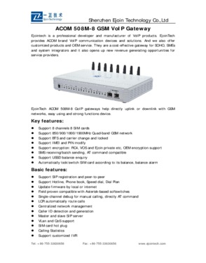 GSM VoIP gateway