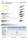 SC to LC/FC/ST PC/UPC Simplex SM Fiber Optic Patch Cord 