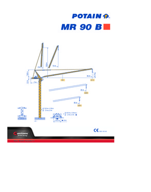 Potain MR90 Luffing Crane Hoisting Winch 55RCS20