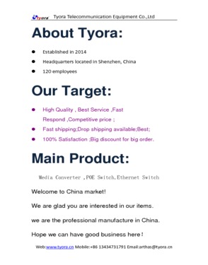 Tyora Telecommunication Equipment Co., Ltd