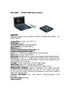 Laptop ultrasonic diagnostic device