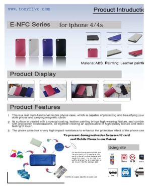 multi-functional phone case for iphone4/4S{leather painting}
