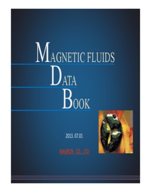 Magnetic fluid serise [MFF, MFA, MFN]