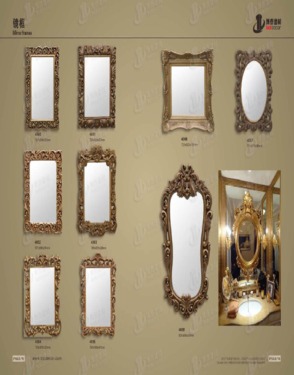 decorative PU(polyurethane) bathroom Wall mirror