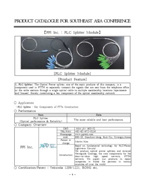 PLC Splitter Module