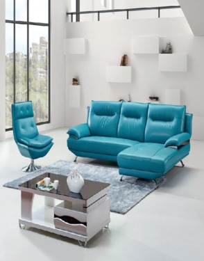Modern Office Furniture Genuine Leather Sofa Set