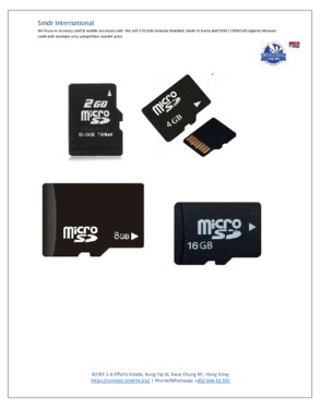 Micro SD Memory Cards