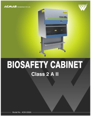 Biosafety Cabinet Class 2 A II