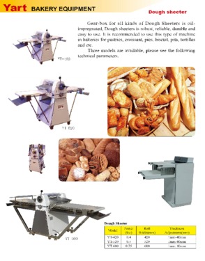 dough sheeter /dough moulder/baking equipment /bread machinery