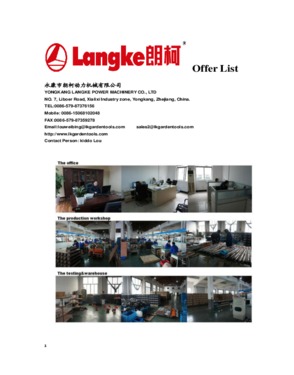 Yongkang Langke Power Machinery Co, .Ltd