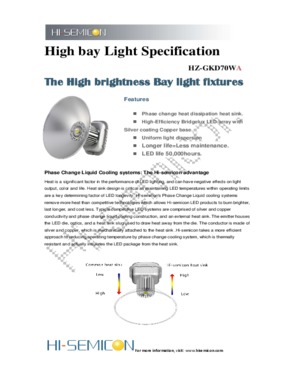 LED Low Bay Light 75w (HZ-GKD70WA)