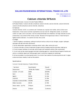 calcium chloride