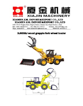 3.5tons log loader with bucket from manufacturer