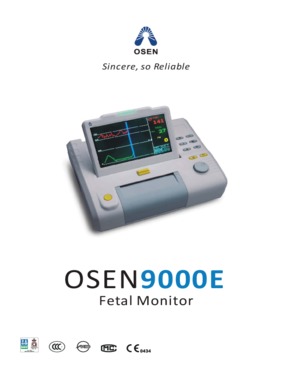 7 inch hot selling fetal monitor, FHR, TOCO, FM, TWINS