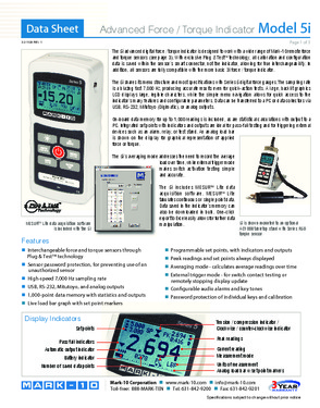 ADVANCED DIGITAL FORCE GAUGES SERIES 5