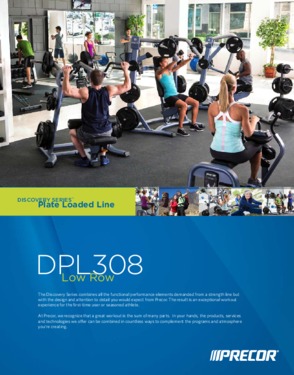 Low Row Fitness Equipment PRECOR DPL0308 Plate Loaded Line