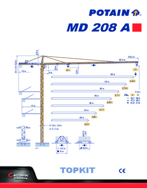 Used Potain MD208A Tower Crane Hoisting Winch