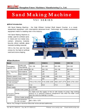 Popular for highway project VSI artificial sand making machine