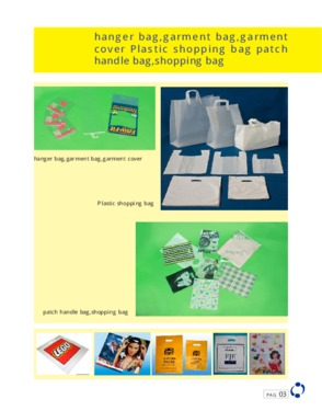 Die cut  handle bagpatch handle bag, carrier bag, shopping bag, pe bag