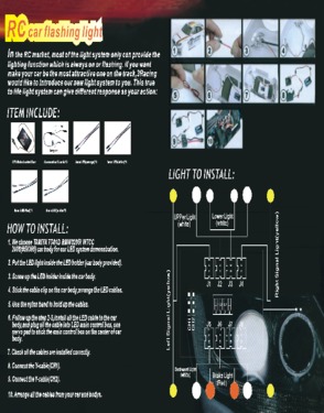 12 LED Flashing Light System for RC Car kit