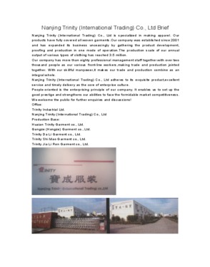 Nanjing Trinity (International Trading)Co., Ltd.