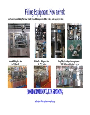 beer filling machine with double heads