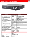 16 CH FULL CIF Realtime Standalone H.264 DVR, wireless alarm Best Price Uin-Vision