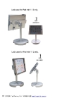 lock desktop desk table display stand mount holder for iPad mini 1 /2