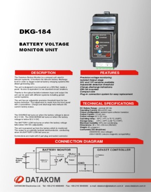 DKG 184 Battery Voltage Monitoring Unit