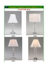 contemporary decoration clear crystal chrome table lamp