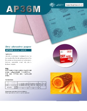 AP36M dry abrasive paper