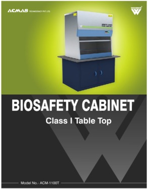 Biosafety Cabinet Class I Table Top