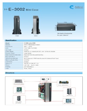 Small Mini ITX Cases For NVIDIA ION Platform E-3002