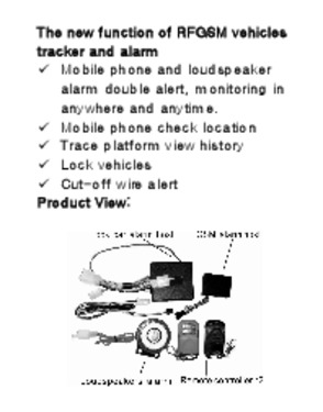 SIM Card motorcycle alarm and locator